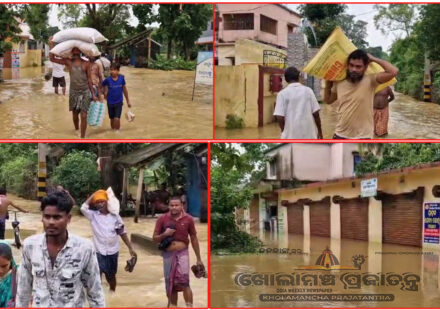 ଜଳେଶ୍ୱରରେ ବନ୍ୟା ପରିସ୍ଥିତି ଏବେ ବି ଚିନ୍ତାର ବିଷୟ।